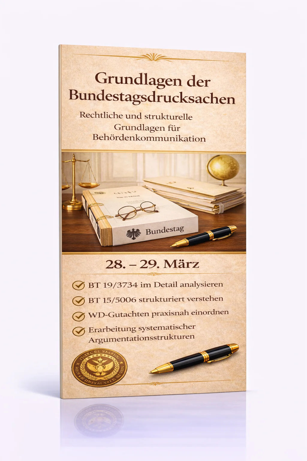 Von der Rechtsgrundlage zur KI-Strategie – Deine Ausbildung zur aktiven Mitwirkung. Start: 28/29.03